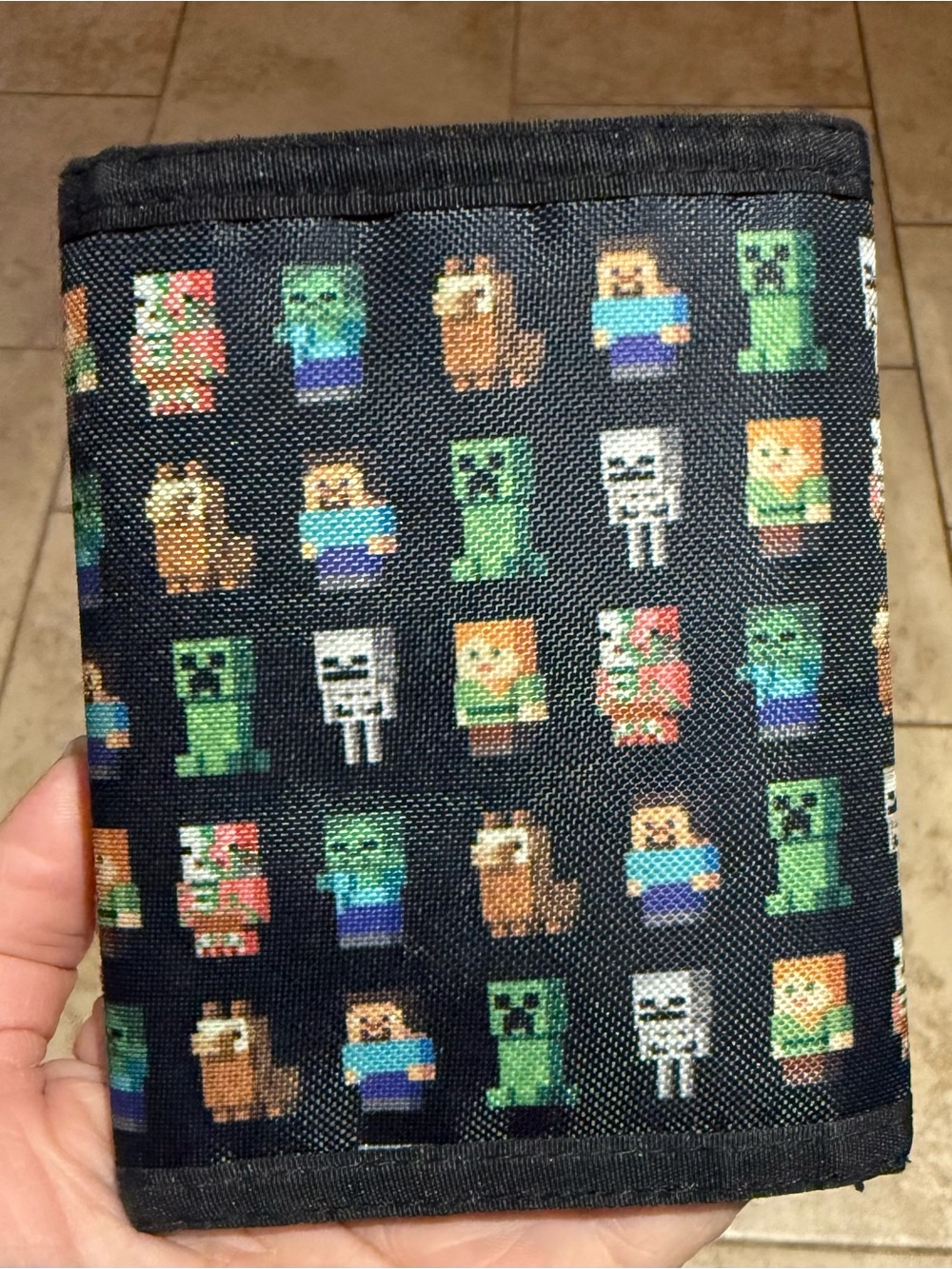 Minecraft Character Collage Trifold Wallet - Picture 7 of 14